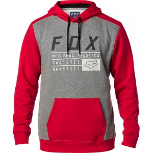 SWEAT SHIRT FOX RACING DISTRICT 3 GRIS/ROUGE