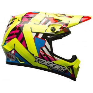 CASQUE BELL MX-9 MIPS TAGGER GLOSS DOUBLE TROUBLE JAUNE 