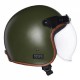 CASQUE JET ROYAL ENFIELD BLANC A BANDES