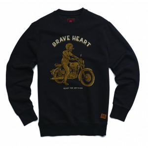 SWEAT BRAVEHEART NOIR ROYAL ENFIELD